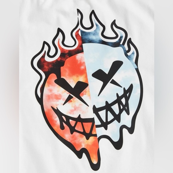 SHEIN Men Cartoon & Fire Print Tee
White L (40) Brand New - Picture 4 of 6